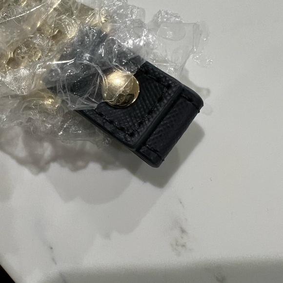 Brand new never used Tory Burch keychain. Gold and navy. Sold out! - Picture 5 of 7
